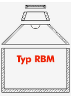 Typ RBM: Behälter fugenlos bis zum Konus